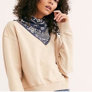 Free People James bandana sweater